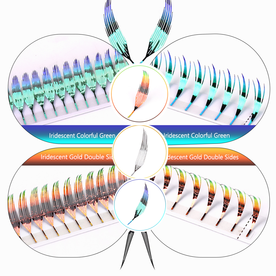 Eyelash Extension Anime - RUJADE Shiny Colorful Comic Spire Eyelash