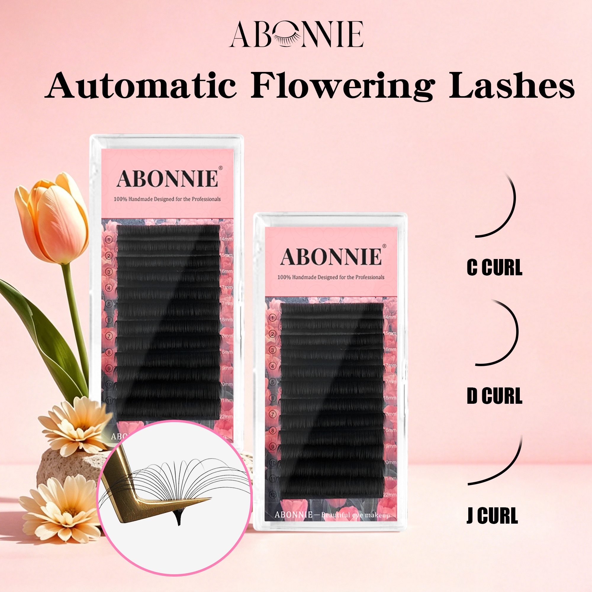 Eyelash Extension Repair - ABONNIE J C D Curl Mink