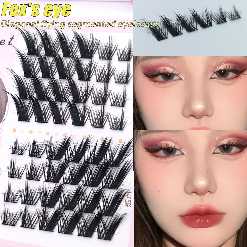 Eyelash Extension Fox Eye - 8Rows 3D Fluffy Single Cluster Eyelash