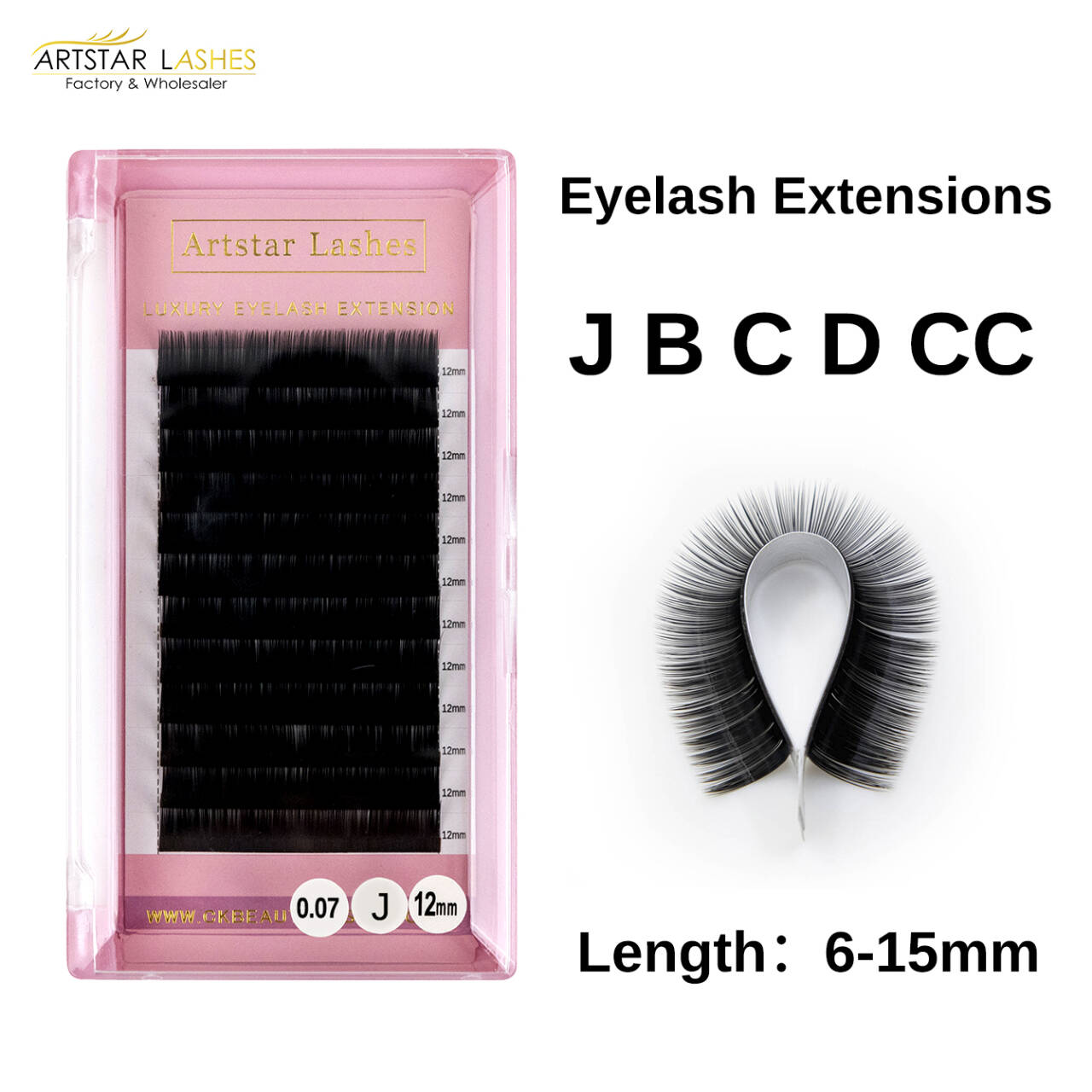 Eyelash Extension Repair - ARTSTAR Natural Silk Lashes J B
