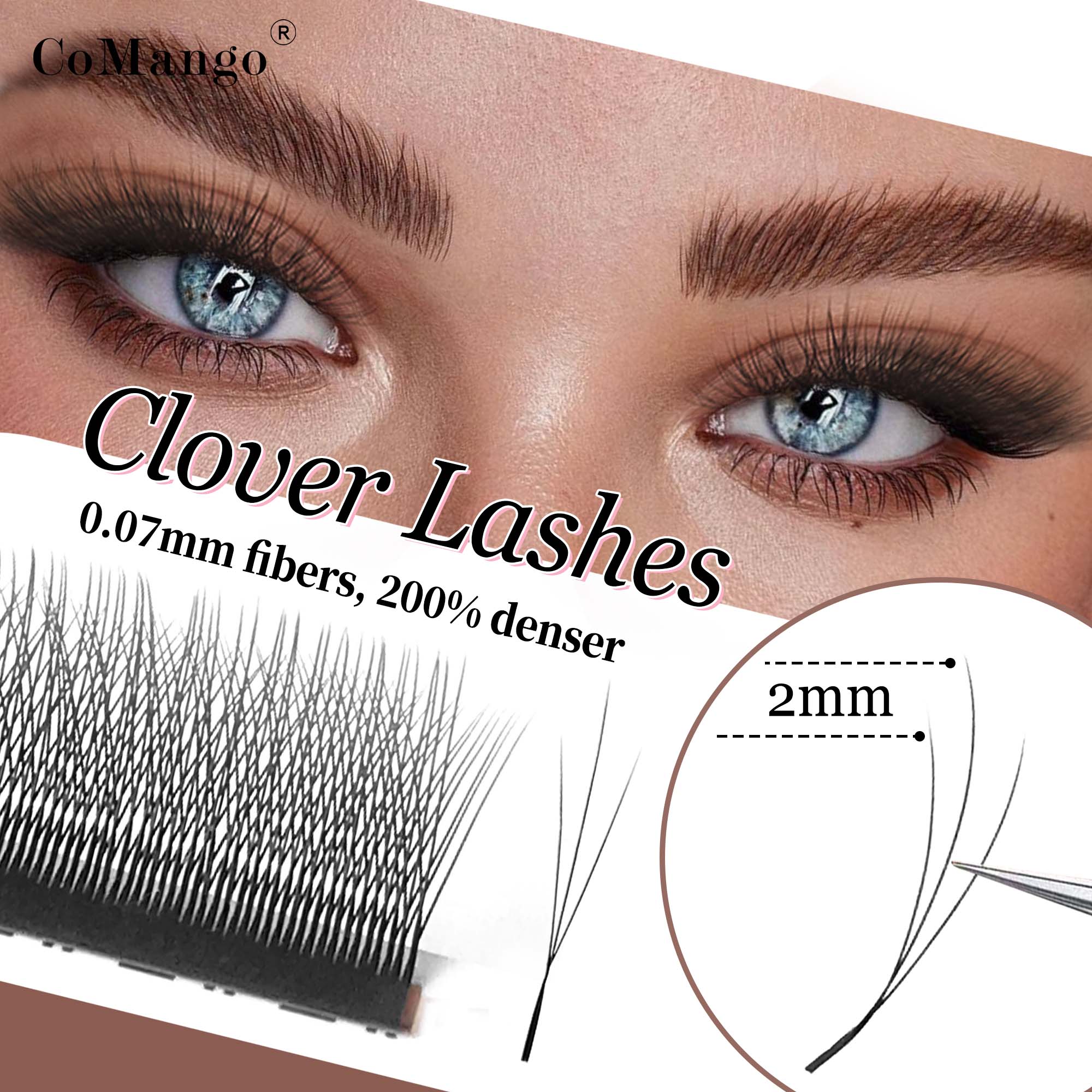 Eyelash Extension Repair - CoMango W Shape Eyelash Extensions Narrow