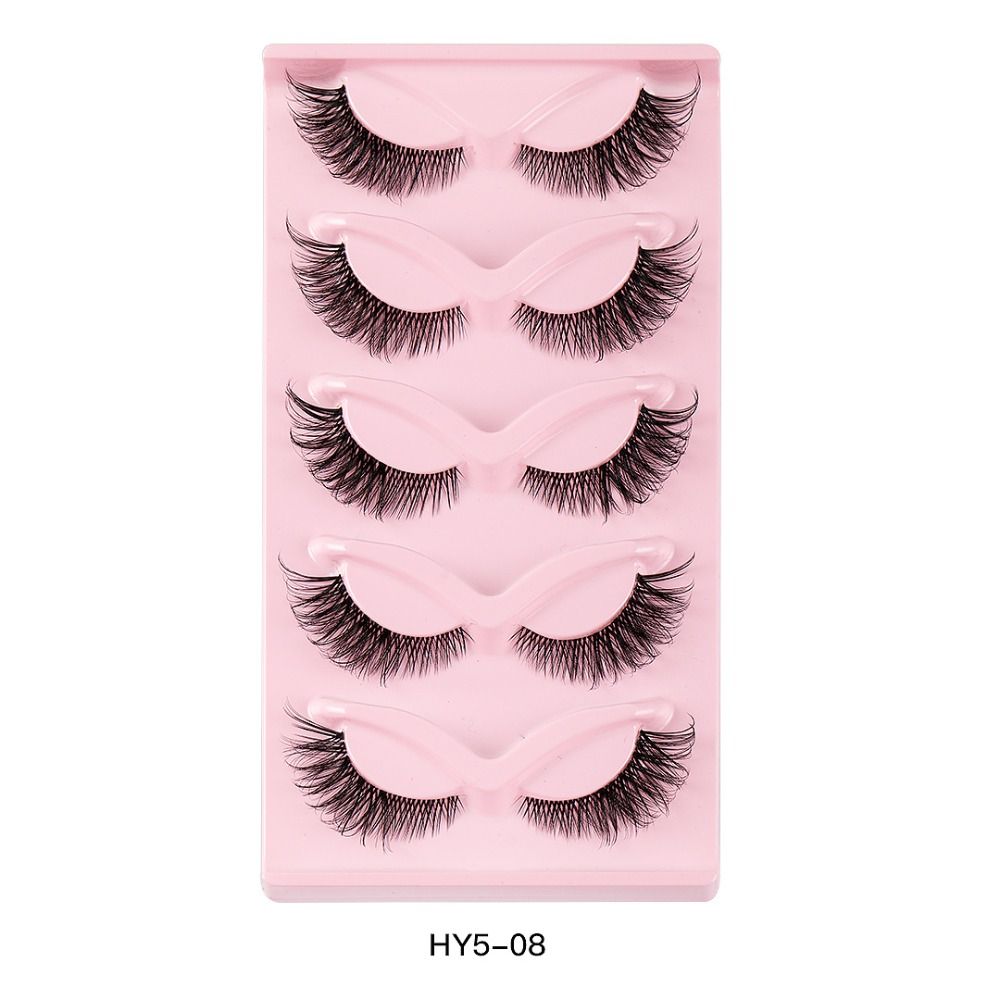 Eyelash Extension Fox Eye - Handmade Fuffy Lashes Artificial Fiber Thick
