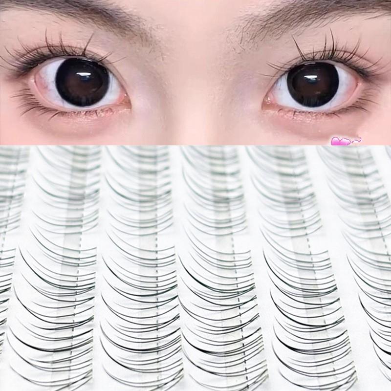 Eyelash Extension Fox Eye - Fox Eye Wispy Cluster Lash Extensions