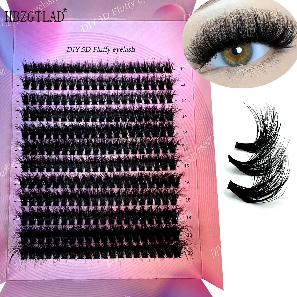 240Ps DIY 5D Fluffy Lash Clust - Eyelash Extension Anime avaliação e preço