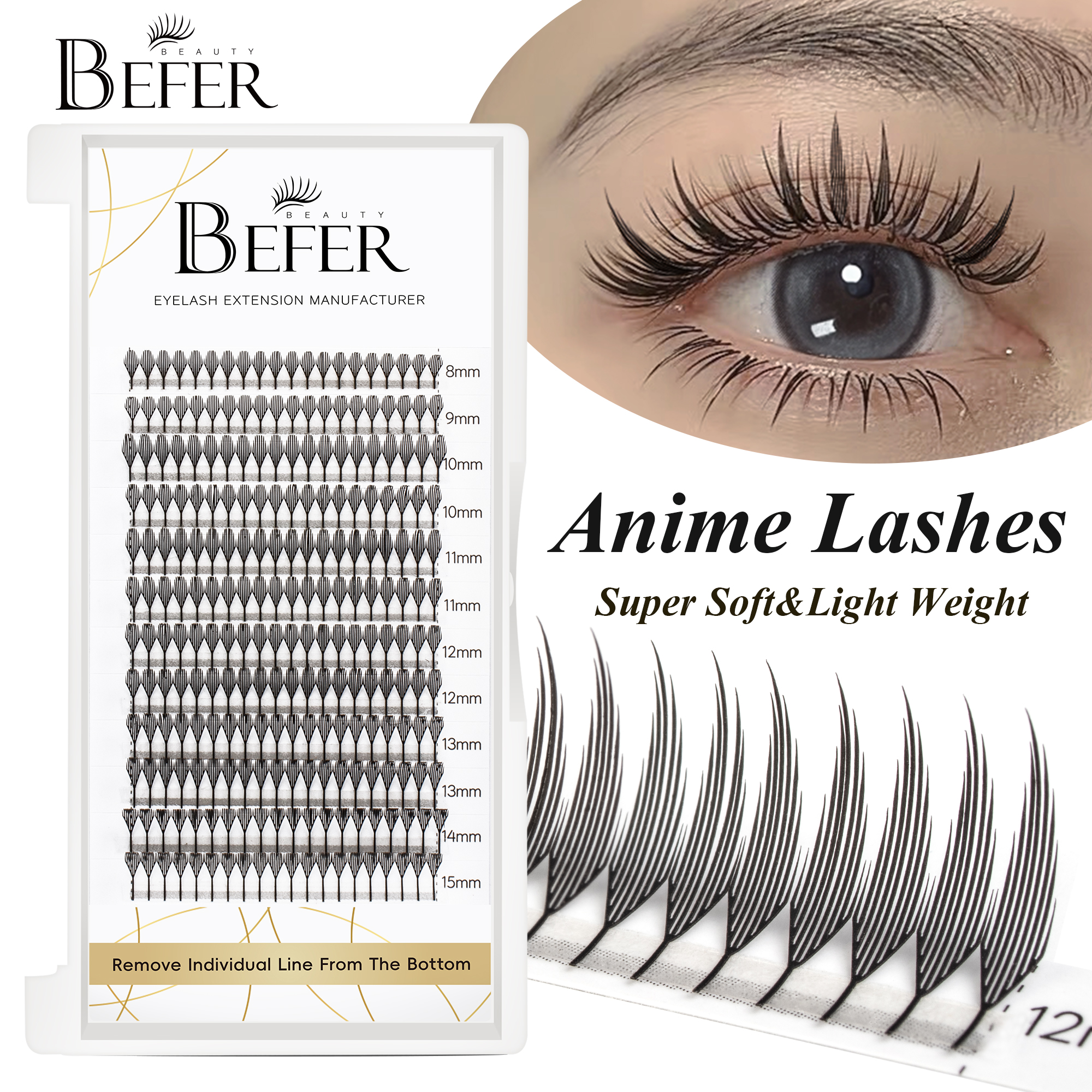 Befer Beauty Anime Lashes 240  - Eyelash Extension Anime avaliação e preço