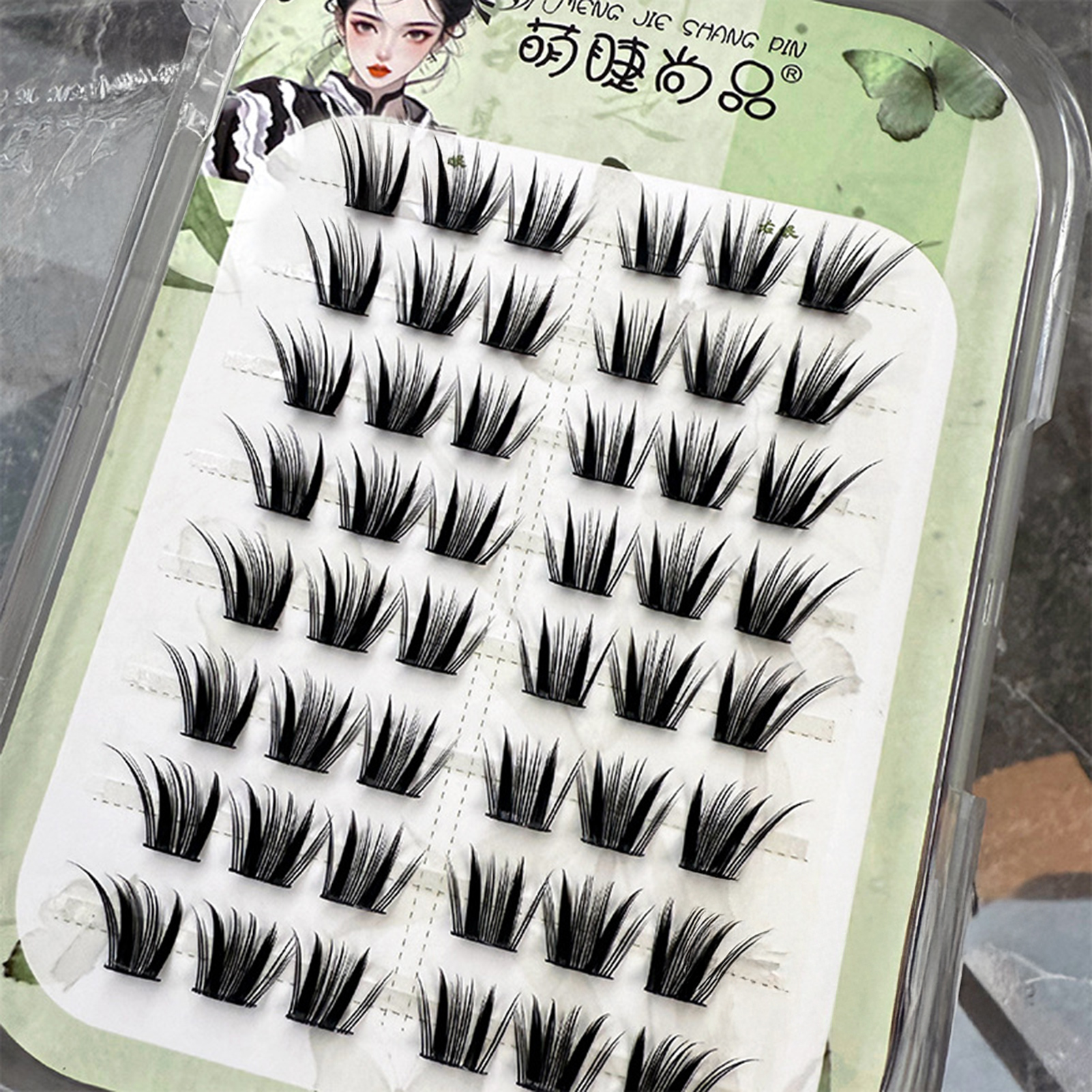 8 Rows Natural Artificial Mang - Eyelash Extension Fox Eye avaliação e preço