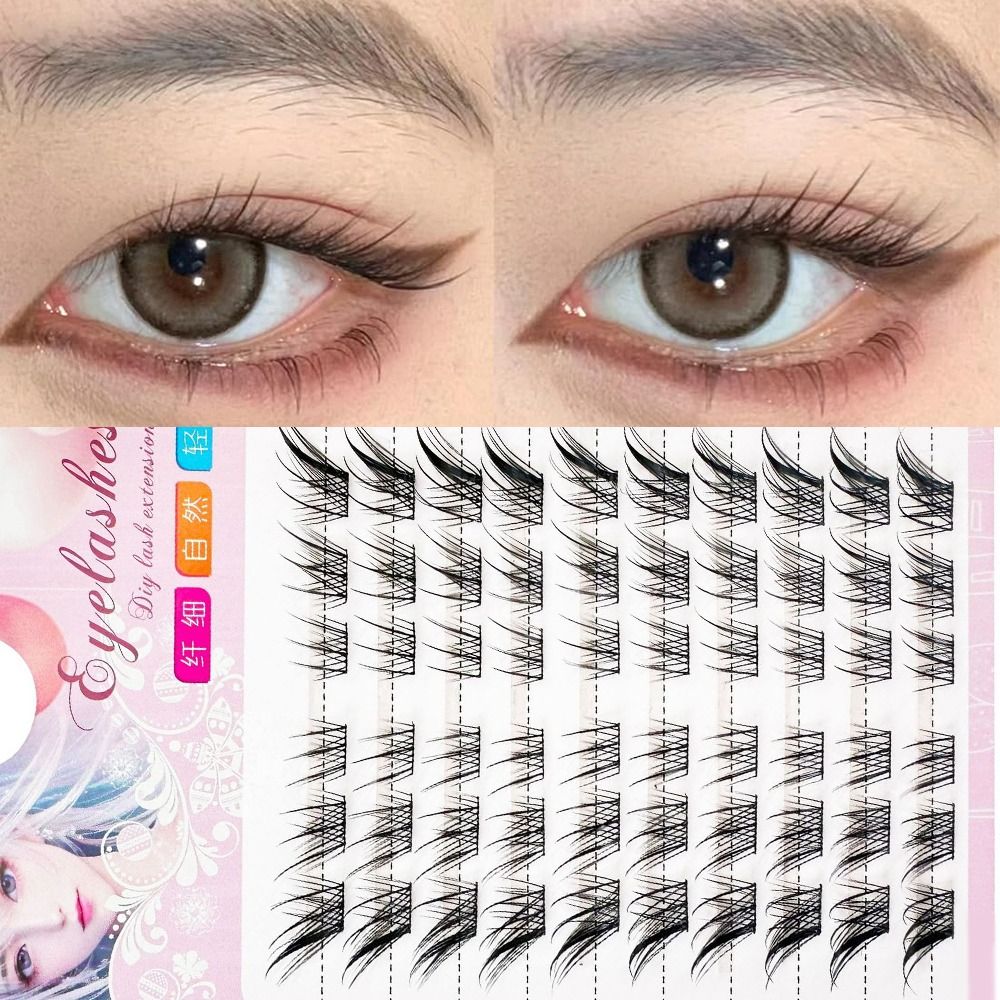 3D Cat Eye Clusters Lashes Man - Eyelash Extension Fox Eye avaliação e preço