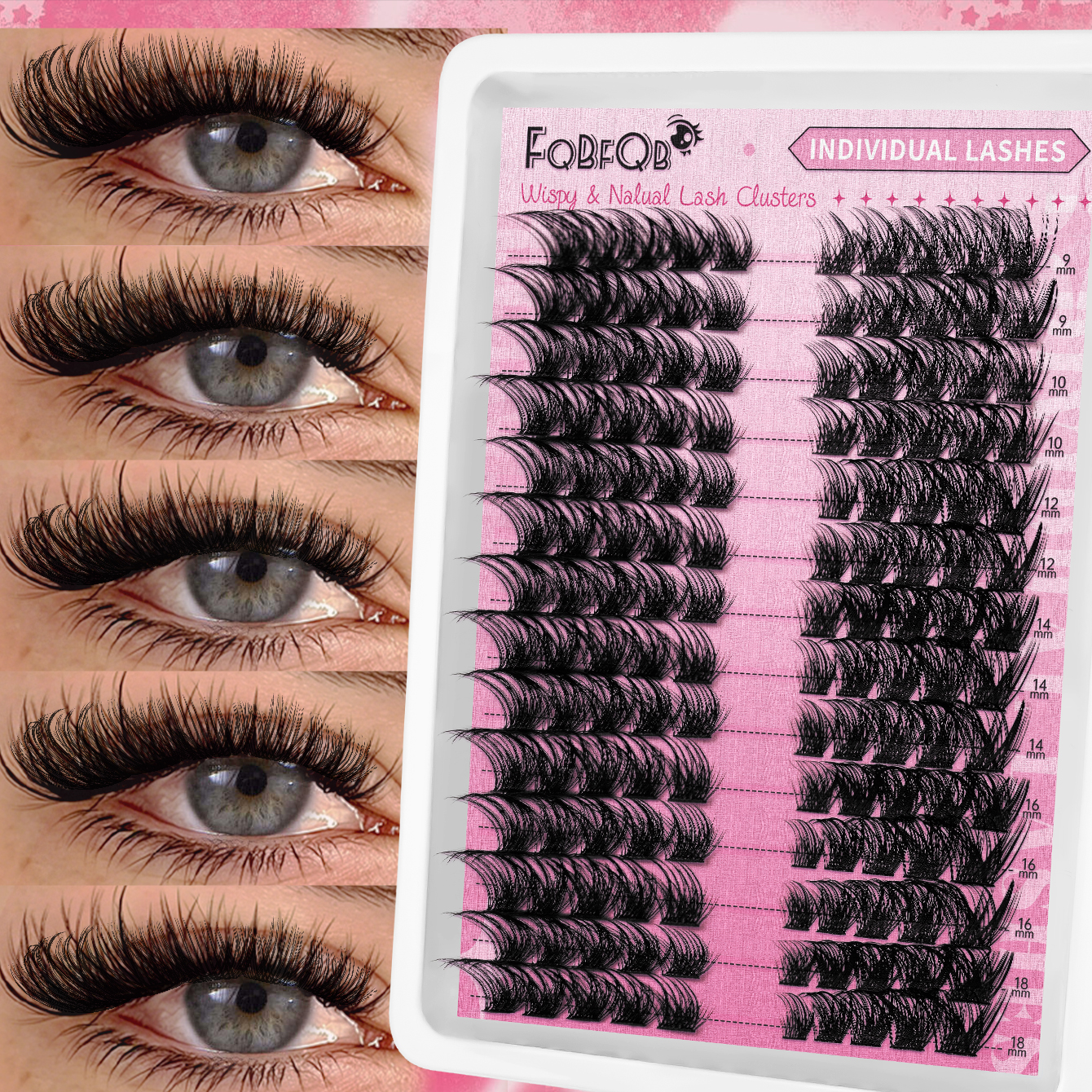 Fox Eye Lash Clusters 96Pcs C  - Eyelash Extension Fox Eye avaliação e preço