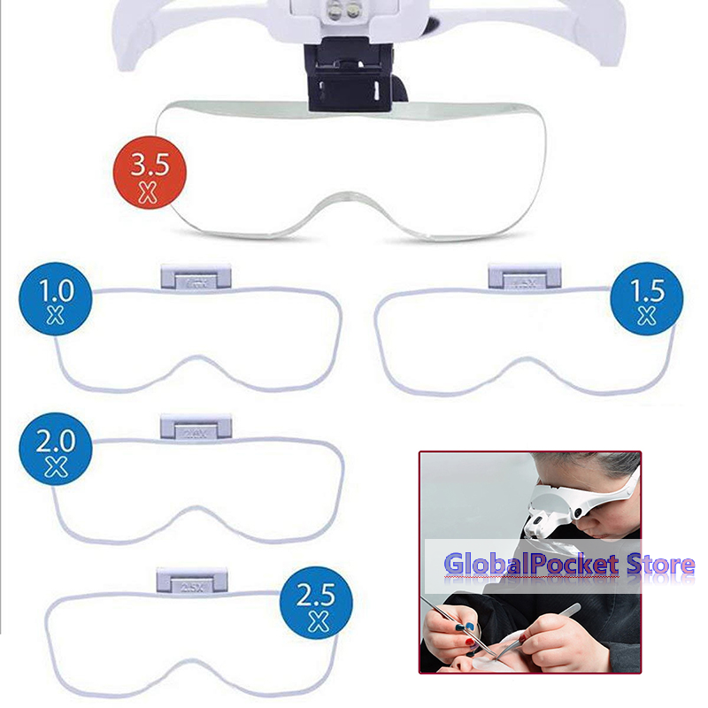 [TG823]5 Lens Adjustable Magni - Eyelash Extension Repair avaliação e preço