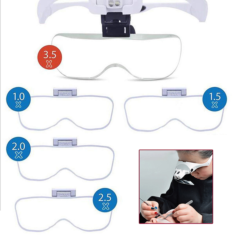 5 Lens Adjustable Magnifier Ey - Eyelash Extension Repair avaliação e preço