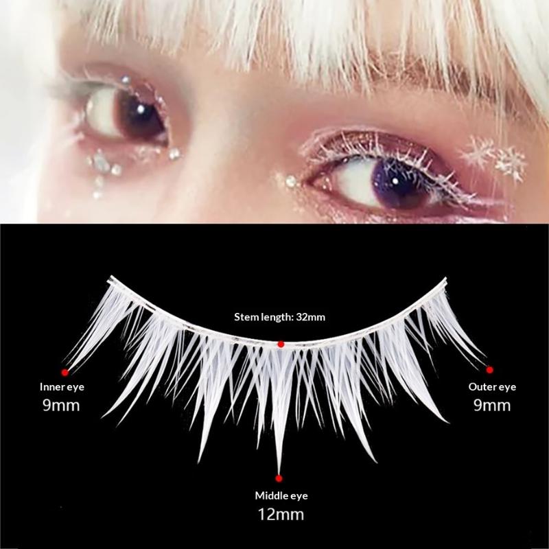 False Eye Lashes in White 3Pai - Eyelash Extension Anime avaliação e preço