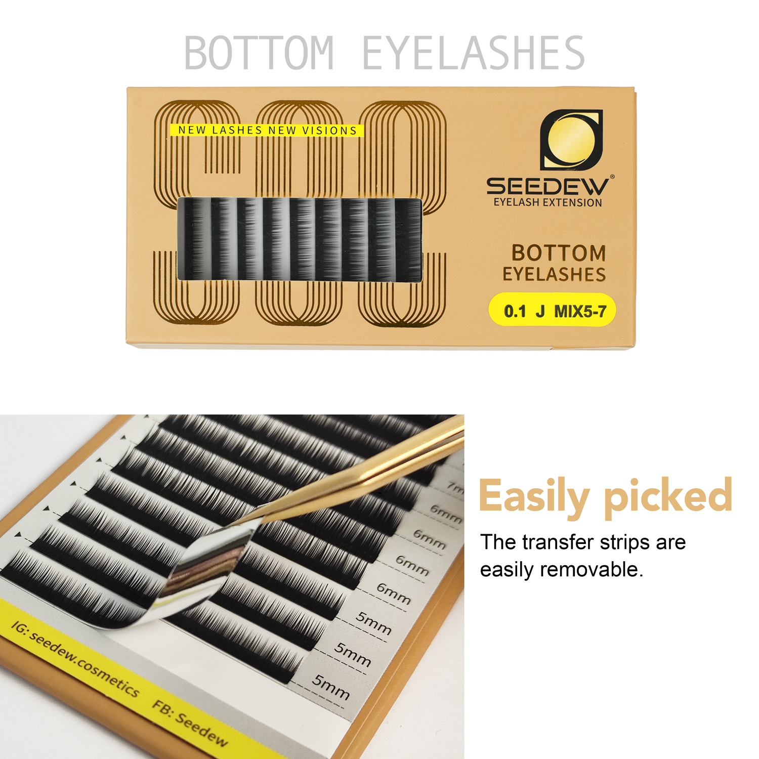 SEEDEW 0.10/0.15/0.20 J/B Curl - Eyelash Extension Repair avaliação e preço