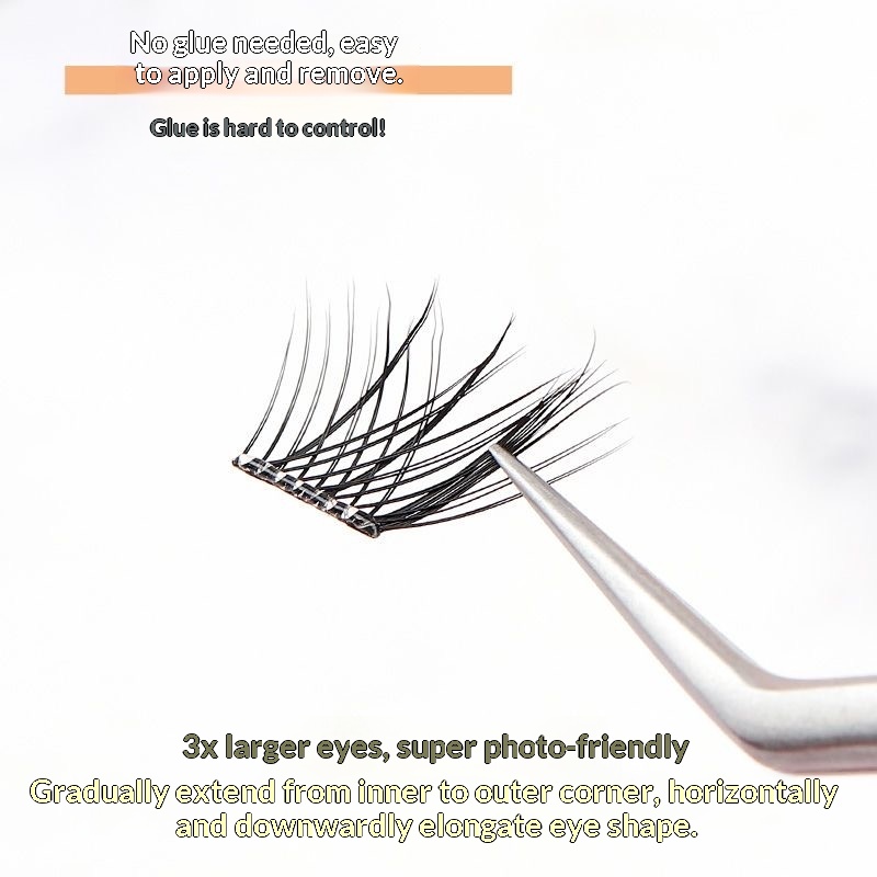 120 Clusters No Need Glue Fals - Eyelash Extension Fox Eye avaliação e preço
