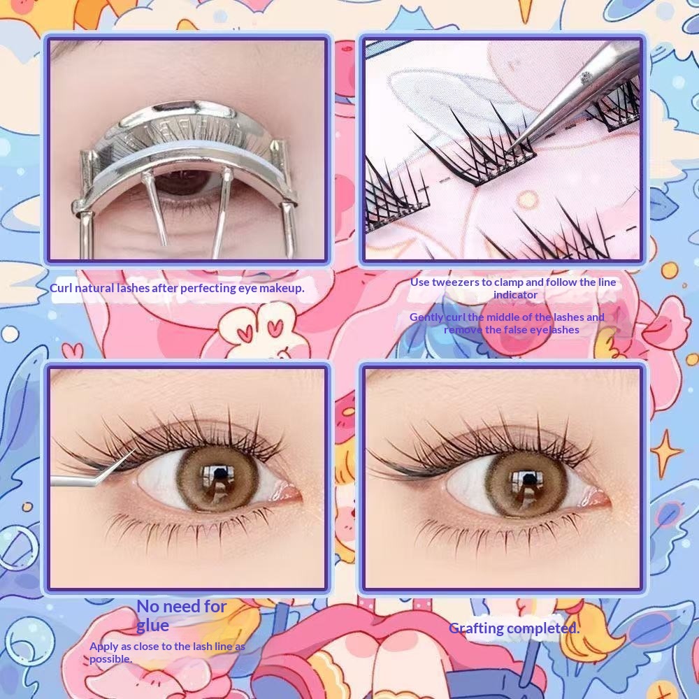 120 Clusters No Need Glue Fals - Eyelash Extension Fox Eye avaliação e preço