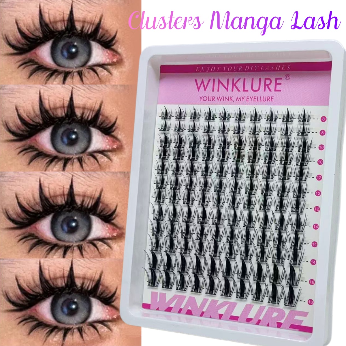 WINKLURE Manga Lash Clusters K - Eyelash Extension Anime avaliação e preço