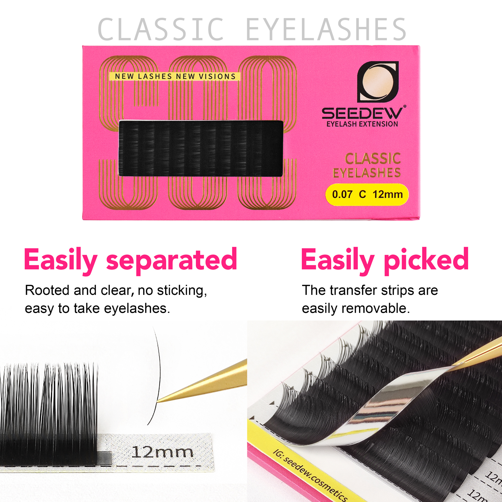 SEEDEW 0.07/0.05/0.15mm B/C/D/ - Eyelash Extension Repair avaliação e preço