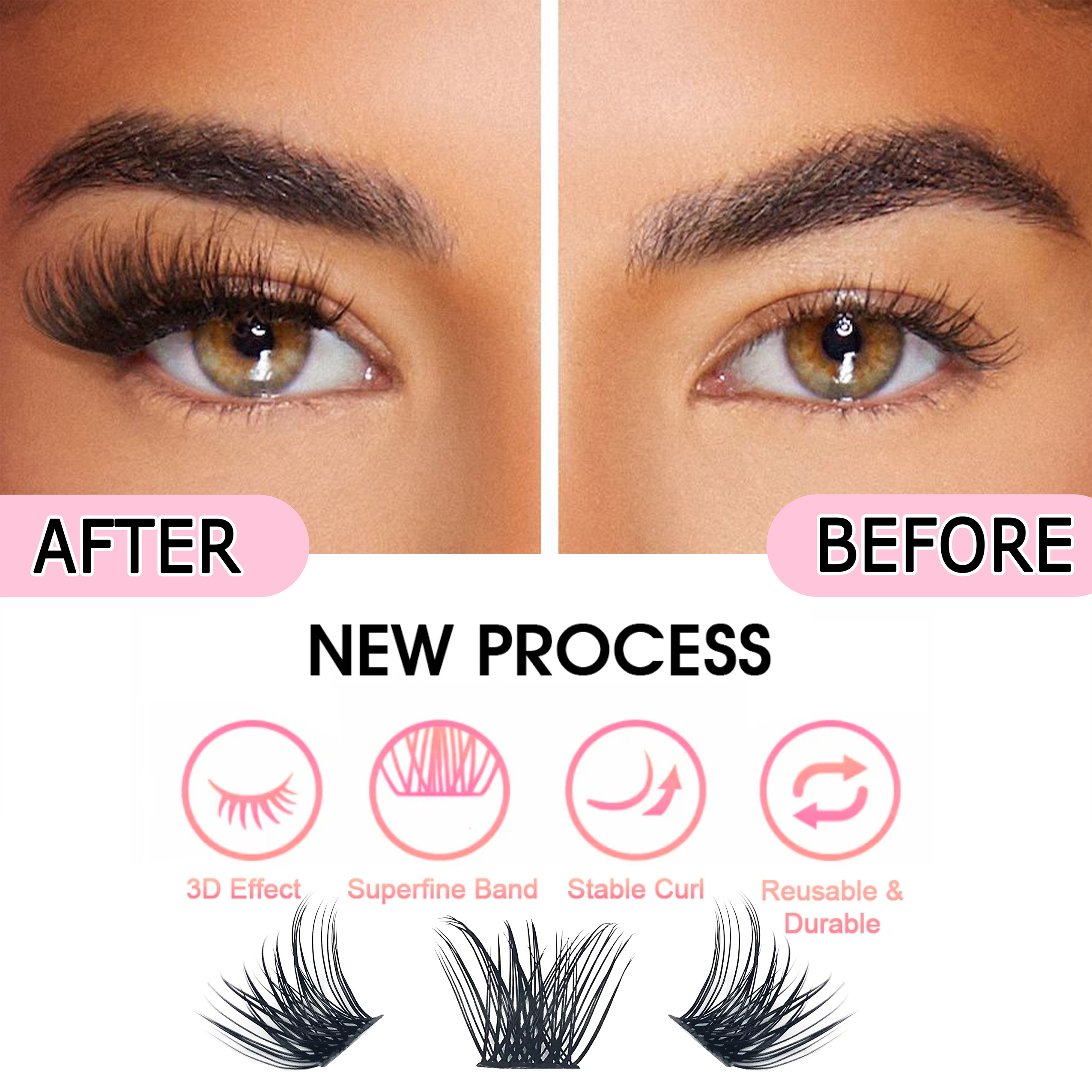 CoMango Loose Lash Clusters 14 - Eyelash Extension Anime avaliação e preço