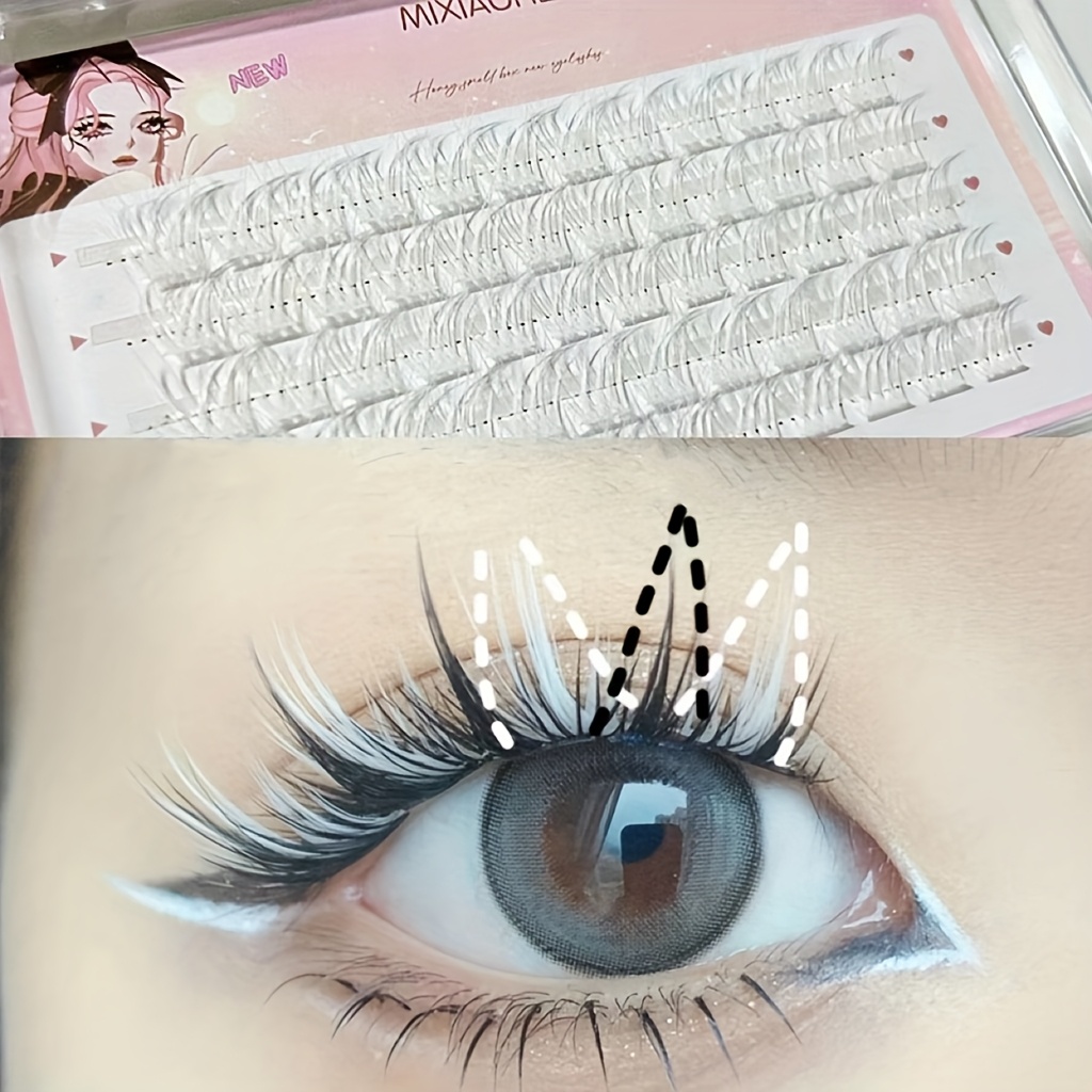 Mixiaohe Colorful Eyelashes 60 - Eyelash Extension Anime avaliação e preço