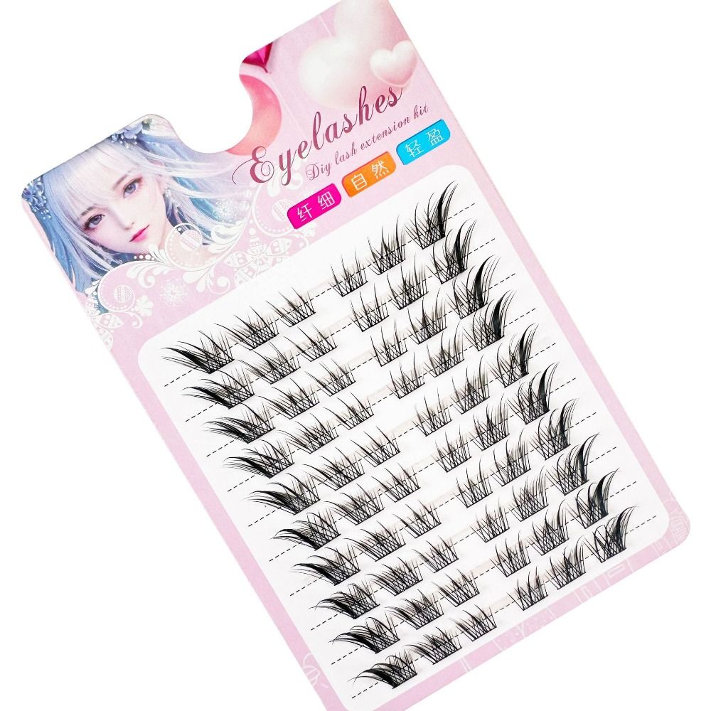 3D Cat Eye Clusters Lashes Nat - Eyelash Extension Fox Eye avaliação e preço