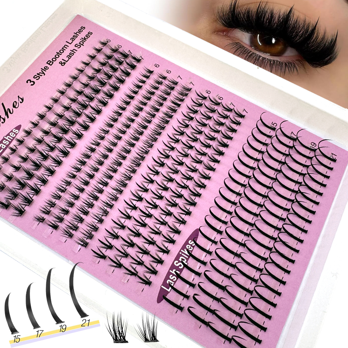 16Rows Bottom&Spiky Lashes Clu - Eyelash Extension Anime avaliação e preço