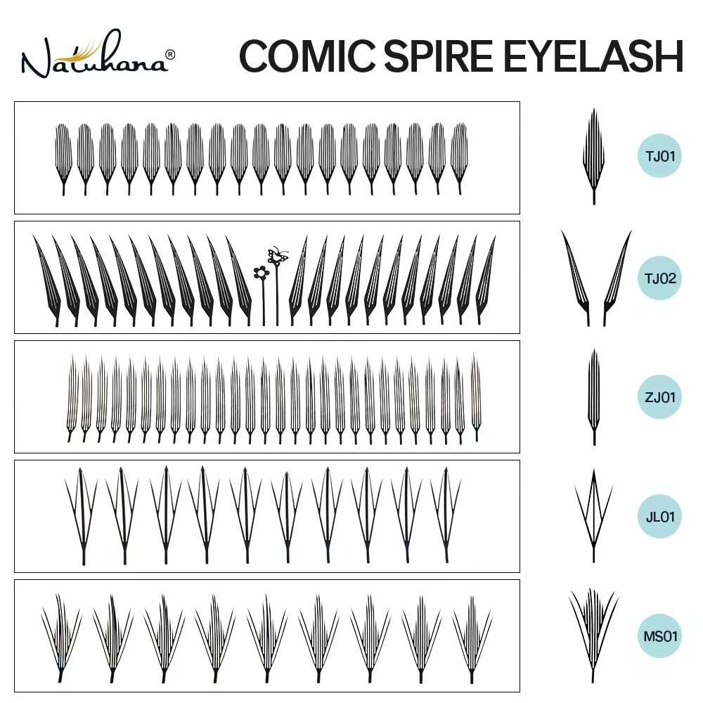 NATUHANA Comic Spire Eyelash C - Eyelash Extension Anime avaliação e preço