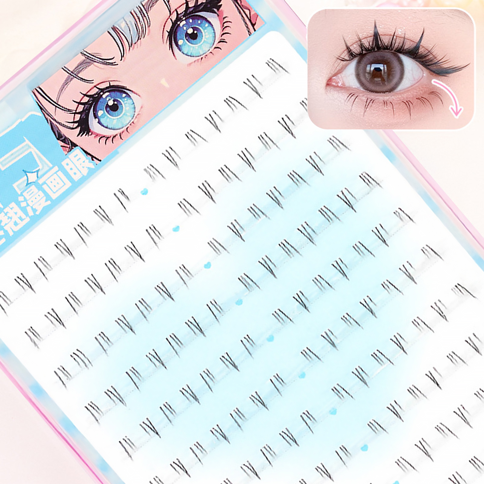 Self Adhesive Bottom Lashes No - Eyelash Extension Anime avaliação e preço